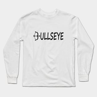 Bullseye typographic Design Long Sleeve T-Shirt